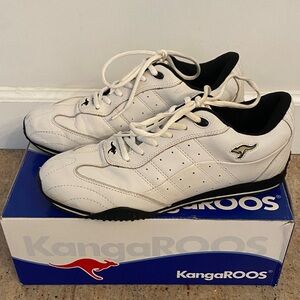 kangaROOS White and Black Athletic Shoes